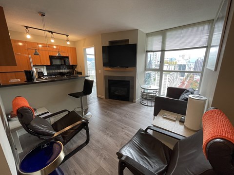 Floor plan for 1 bed, 1 bath